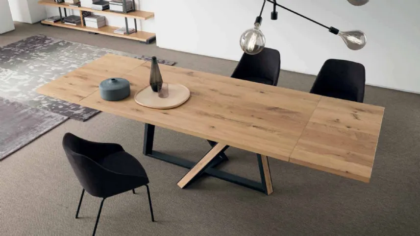 Tavolo di design allungabile in legno Wien di Alta Corte