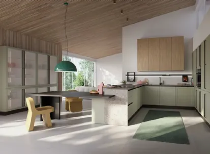 Cucina Moderna con penisola Elite 03 di Ar-Tre